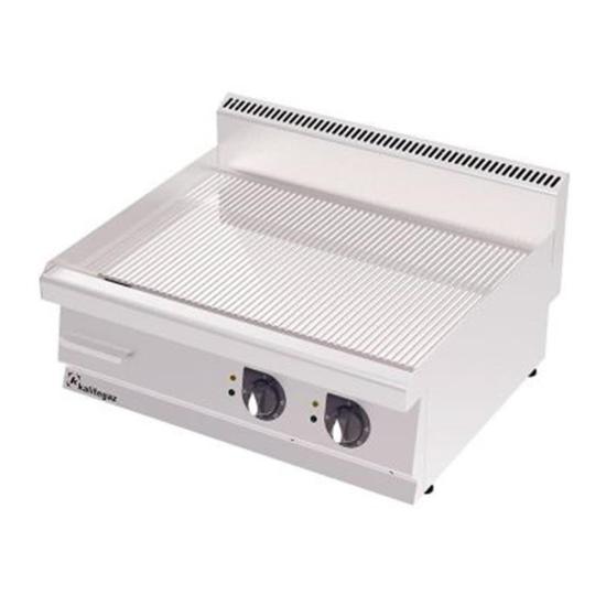 Kalitegaz Elektrikli Pleyt Izgara Oluklu Krom Kaplı 40x70x29 cm GG4070EC