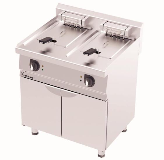 Kalitegaz Gazlı Fritöz 23+23 Litre Ce Belgeli 80x70x90 cm Alt Dolaplı FCS8070G Rinnova