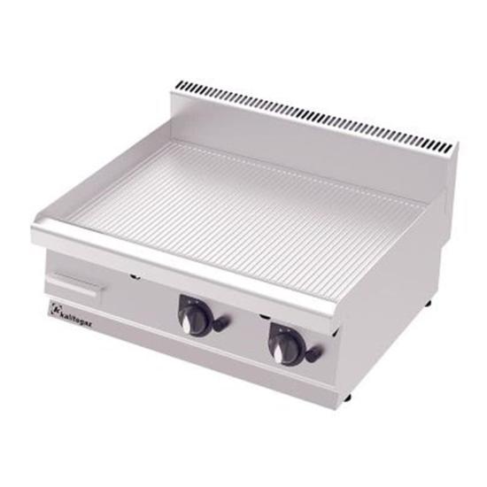 Kalitegaz Gazlı Pleyt Izgara Oluklu 100x70x29 Cm GG1070G