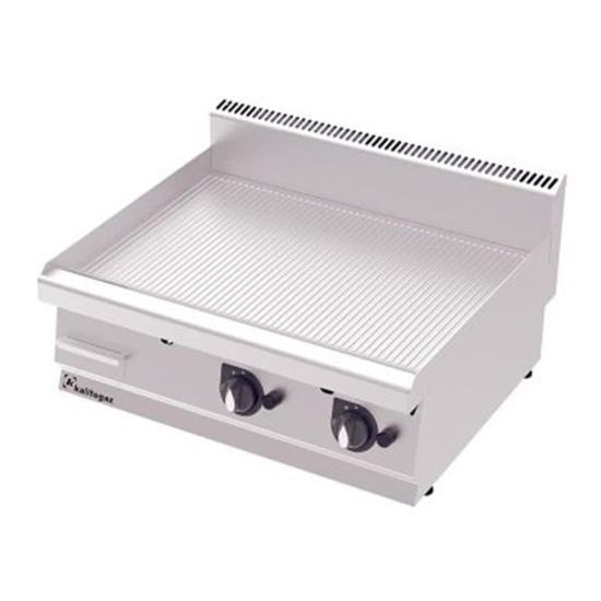 Kalitegaz Pleyt Izgara Oluklu Elektrikli 100x70x29 cm GG1070E