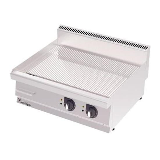 Kalitegaz Pleyt Izgara Oluklu Krom Kaplı Elektrikli 120x70x29 cm GG1270EC
