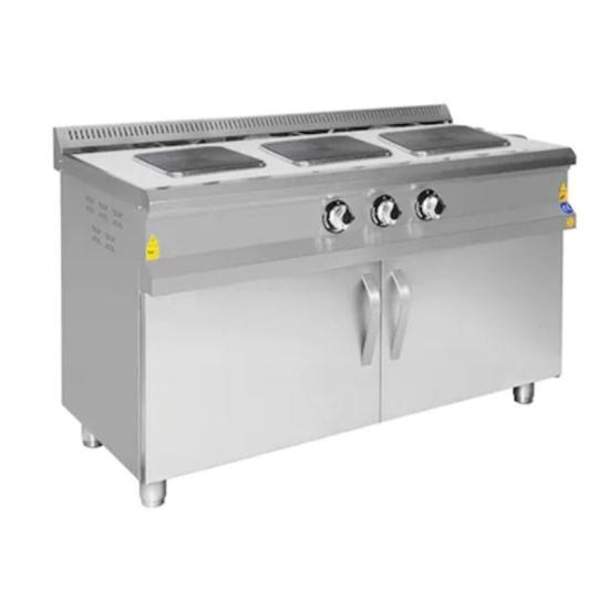 CSA 3 lü Elektrikli Ocak Alt Dolaplı 140x60x85 cm KRCS.DKZE.1460.CE