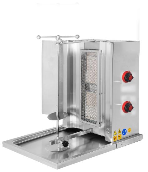CSA 2 Radyanlı Sabit Döner Ocağı Gazlı ve Lpg Li CE Belgeli KRCS.SDOG.2