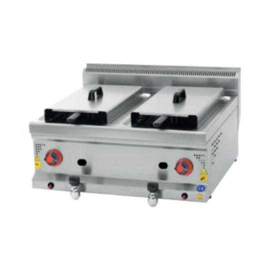 CSA Gazlı 8+8 Litre Set Üstü Fritöz 60x60x30 cm KRCS.SFG.660