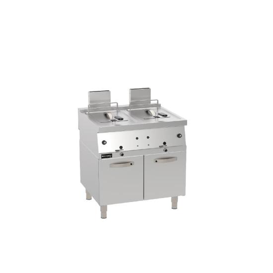 Kayalar 24+24 Litre Gazlı Fritöz Alt Dolaplı 80x90x85 cm KFG8090