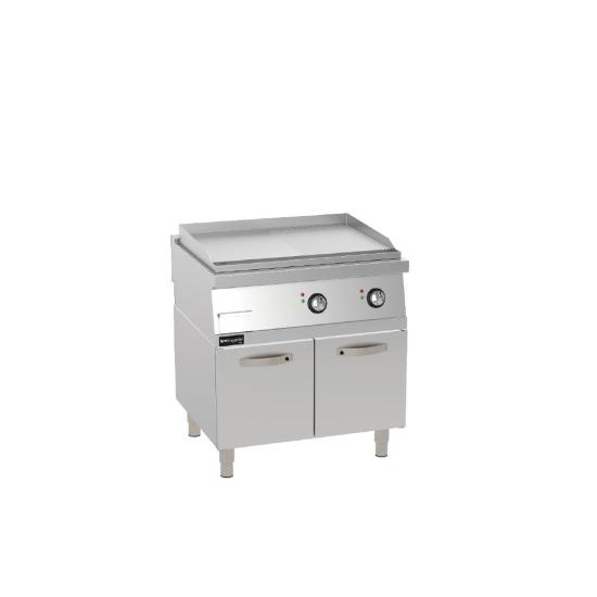 Kayalar Yarı Düz Yarı Oluk Pleyt Izgara Elektrikli Alt Dolaplı 80x90x85 cm KIYOE8090