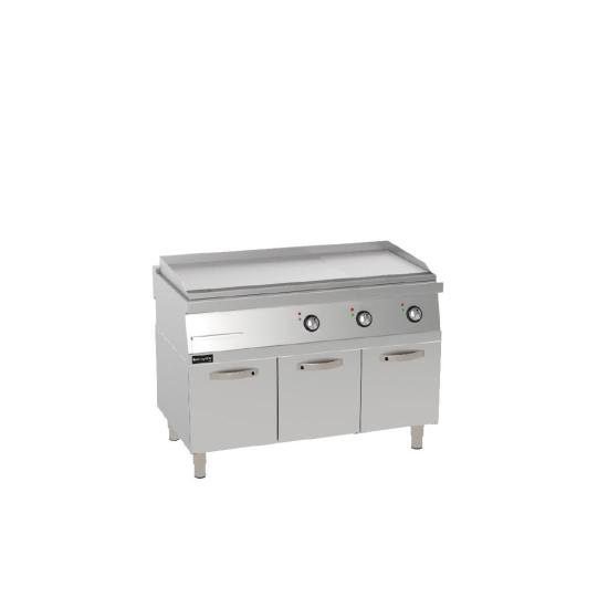Kayalar Yarı Düz Yarı Oluklu Pleyt Izgara Elektrikli Alt Dolaplı 120x90x85 cm KIYOE12090