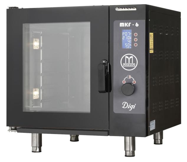 Maksan 6 Tepsili Konveksiyonlu Patisserie Fırın Dijital Elektrikli MKF-6 DIGI