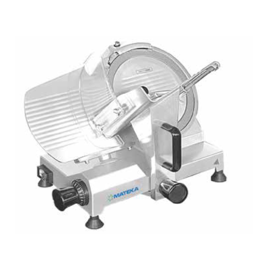 Mateka Gıda Dilimleme Makinesi 275 mm 230V HBS-275M