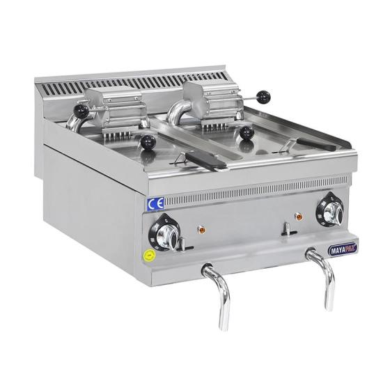 Mayapaz 8+8 Litre Gazlı Fritöz Set Üstü M-SFG 660