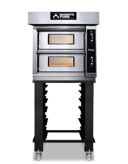 Moretti Forni Çift Katlı Taş Tabanlı Pizza Fırını Elektronik Kontrollü ID-D-60.60