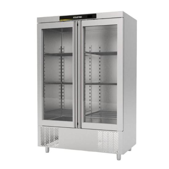 Ndustrio Dik Tip Gastronorm Buzdolabı - 2 Tam Cam Kapılı CPG-202-GD