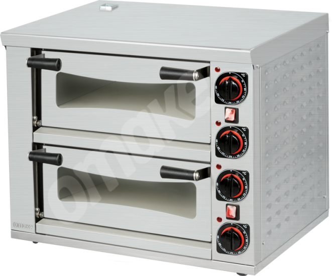 Omake Çift Katlı Pizza Fırını Elektrikli 4+4x25 Cm Kapasiteli FPZ01.E21.0502.U50
