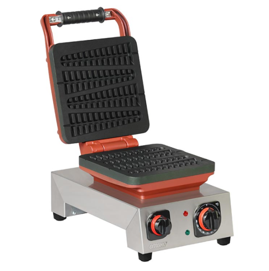 Omake Elektrikli Çubuk Model Tekli Waffle Makinesi Zamanlayıcılı WFL21.E12.1101.Z5F