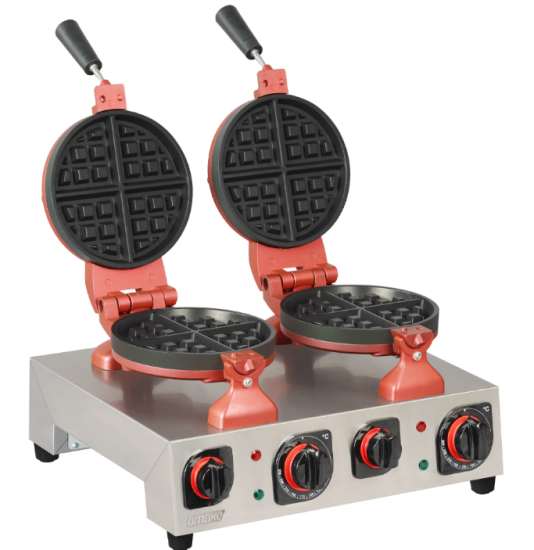Omake Elektrikli Kare Model Çiftli Waffle Makinesi Zamanlayıcılı WFL01.E22.0101.Z5F