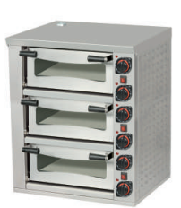Omake Elektrikli Pizza Fırını Üç katlı 52x52 FPZ01.E31.0503.U50