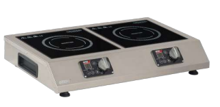 Omake Cam Yüzeyli İkili İndüksiyon Ocak, 2x2500 W, Elektrikli IND11.I25.2500.Z5F