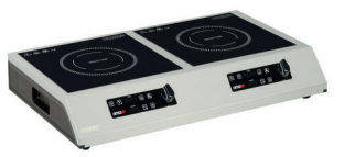 Omake Cam Yüzeyli İkili İndüksiyon Ocak, 2x3500 W, Elektrikli IND11.I25.3500.Z5F