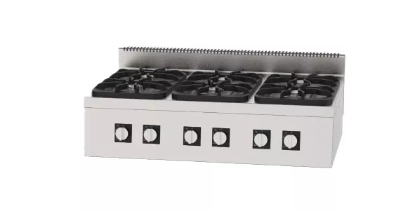 VELAR GASTRO Gazlı Ocak 6 Brülörlü