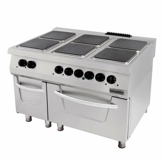 Öztiryakiler 6 lı Elektrikli Fırınlı Kuzine 120x90x85 900 Seri 7865.N1.12908.11