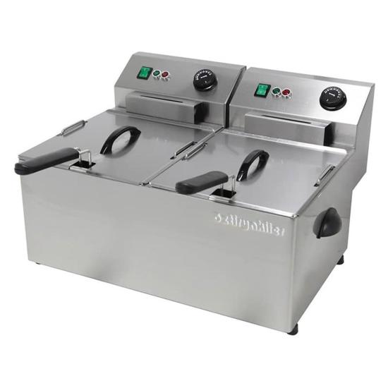 Öztiryakiler EF8D Elektrikli Fritöz 8+8 Lt 7856.EF8D0.08
