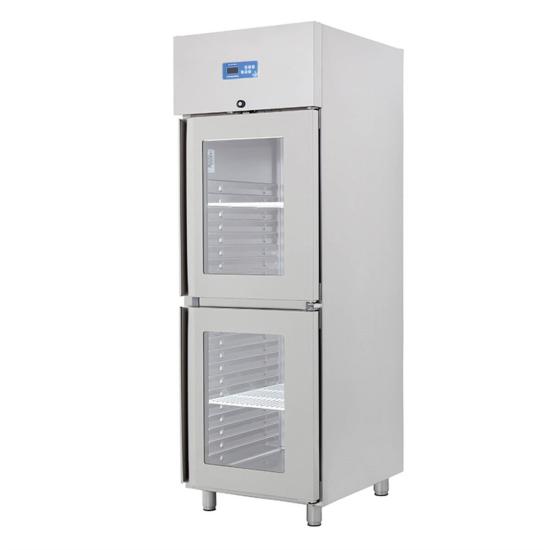 Öztiryakiler GN 600 NMV Çift Yarım Cam Kapılı Dik Tip Buzdolabı 7919.06NMV.11