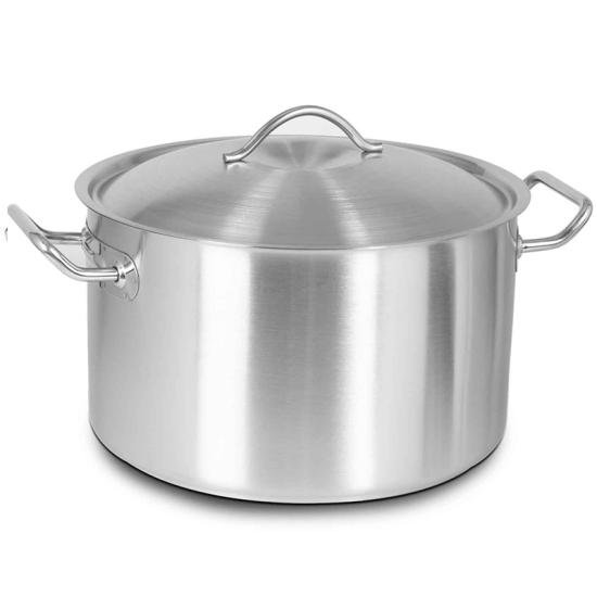Öztiryakiler Kapaklı Silindirik Tencere, 22 Litre, 40x19 cm