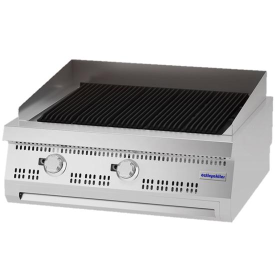 Öztiryakiler ODG 8070 E Set Üstü Döküm Izgara, Gazlı, V2 Model 80x70x30 cm