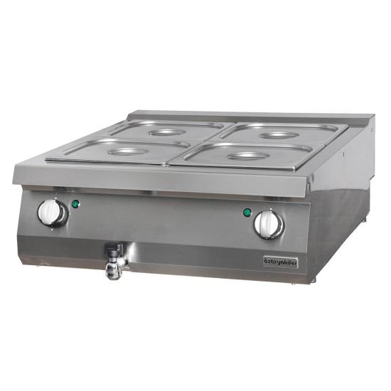 Öztiryakiler Set Üstü Benmari Elektrikli 80x70x30 GN Kaplar Hariç 700 Seri 7854.N1.80703.11