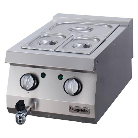 Öztiryakiler Set Üstü Benmari Elektrikli 40x70x30 GN Kaplar Hariç 700 Seri 7854.N1.40703.11