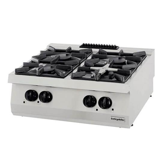 Öztiryakiler Set Üstü Dörtlü Ocak Gazlı 80x70x30 700 Seri (LS) 7865.N1.80703.35LS