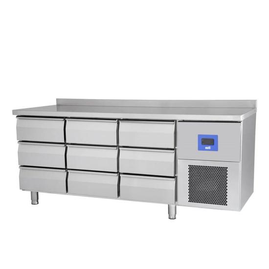 Öztiryakiler TAG 370 NMV Dokuz Çekmeceli Tezgah Tip Buzdolabı 79E3.37NMV.03