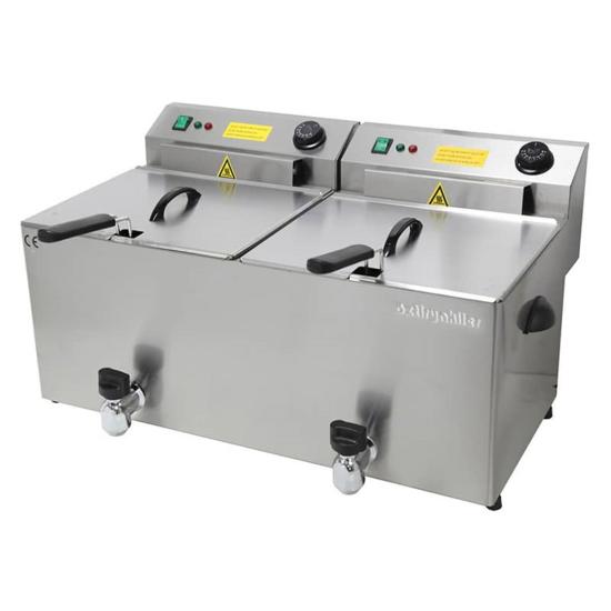 Öztiryakiler Trifaze Elektrikli Fritöz 10+10 Lt 7856.EF10D.S0