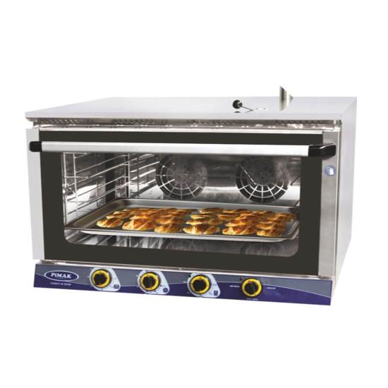 Pimak Elektirikli 4 Tepsili Patisserie Fırın Manuel 80x87x54 cm PTS04-MANUEL