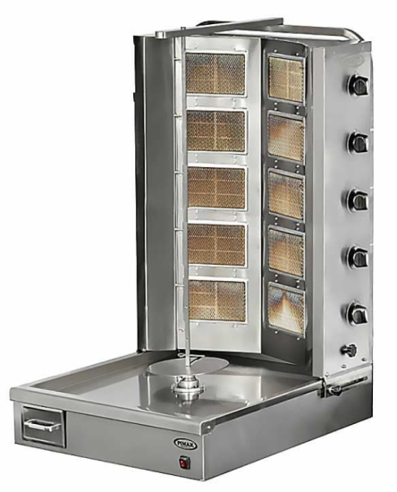 Pimak Alttan Motorlu 5+5 V Döner Ocağı Gazlı LPG ve Ce Belgeli 72x90x125 cm DO2/M077-5V