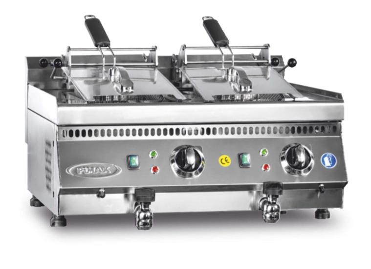 Pimak Elektrikli Fritöz 12+12 Litre 80x70x30 70SE-M073-1
