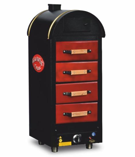 Pimak Kumpir Fırını 4 Çekmeceli LPG ve Doğalgazlı Profesyonel 47x54x120 KF-M079-4G