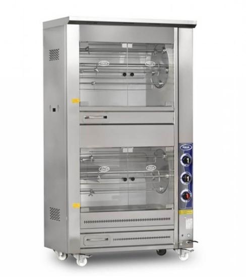 Pimak M009B-E Piliç Çevirme Makinesi Çift Katlı Tamburlu Elektrikli 25+25 Piliç Kapasiteli M009B-E