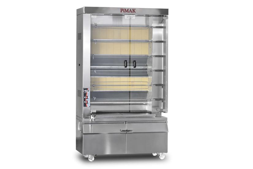 Pimak Piliç Çevirme Makinesi Kollu Model Gazlı 30 Piliç Kapasiteli PI6/M16KB