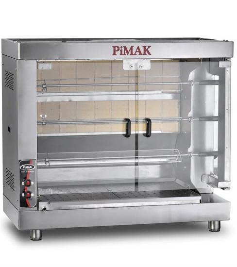 Pimak Piliç Çevirme Makinesi Set Üstü Kollu Model Gazlı 25 Piliç Kapasiteli PI6/M005-K