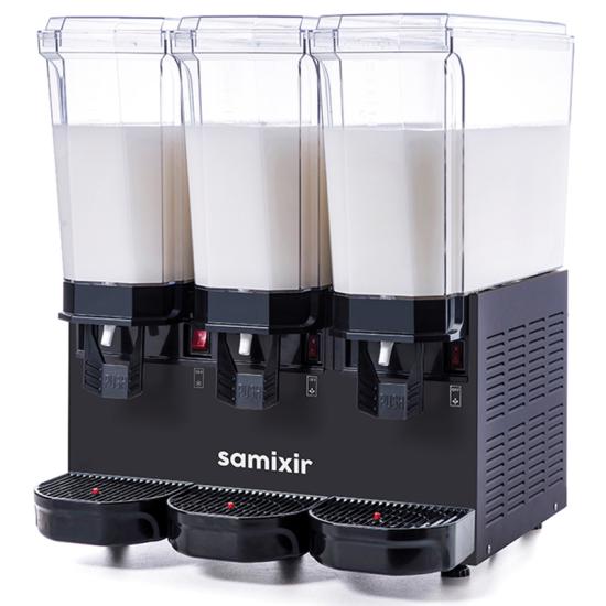 Samixir 60.MMMB Klasik Triple Soğuk İçecek Dispenseri, 20+20+20 lt, 3 Karıştırıcılı, Siyah