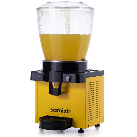 Samixir S22 Panoramik Soğuk İçecek Dispenseri, 22 Lt, Fıskiyeli, Sarı, Dijital