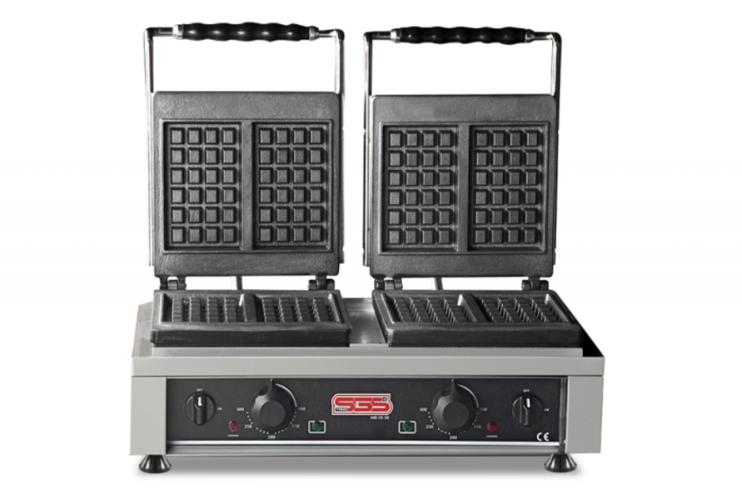 SGS Kare Model Çift Kapaklı Elektrikli Waffle Makinesi WK-25DE