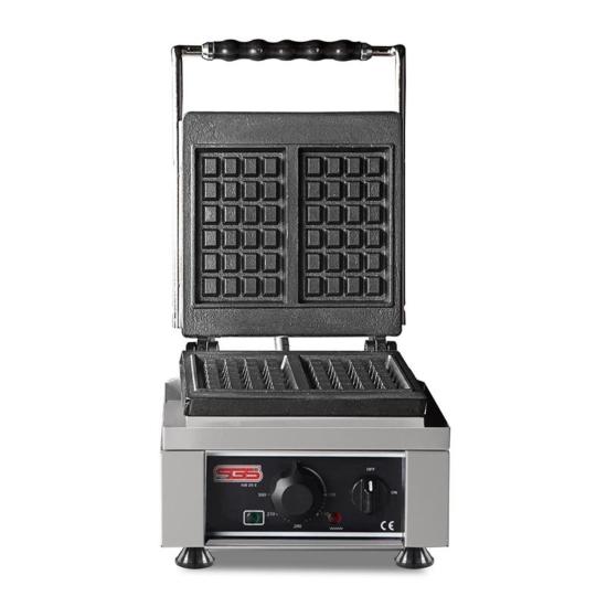 SGS Kare Model Tek Kapaklı Elektrikli Waffle Makinesi WK-25E