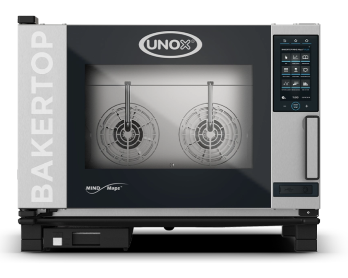Unox 4 Tepsili Bakertop Plus Combi Fırın Elektrikli Patisseri Dijital 40x60 cm XEBC-04EU-EPRM