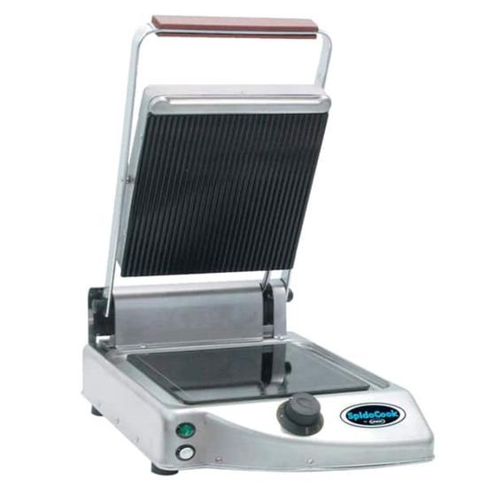 Unox Elektrikli Tekli Izgara Tost Makinesi SpidoCook Seramik Cam Nervürlü Yüzey sp 010pr