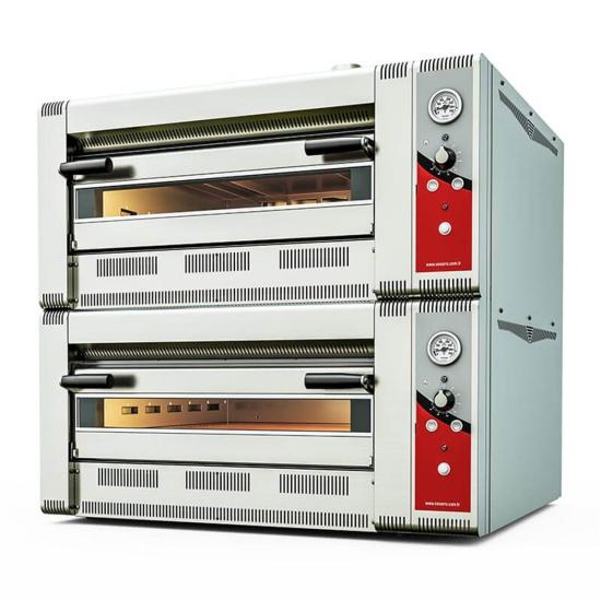 Venarro Çift Katlı Pizza Fırını Gazlı 30 cm x 4+4 Pizza Kapasiteli DYP-4+4G