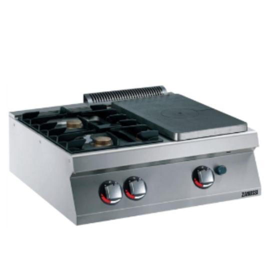 Zanussi 2 Açık Ateşli + 1/2 Kapalı Set Üstü Ocak Gazlı 80x70x25 cm 372011