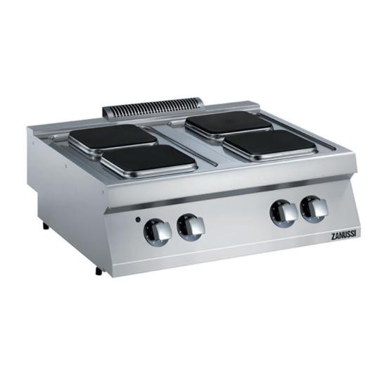 Zanussi 4’lü Kare Pleyt Set Üstü Ocak 80x70x25 cm Elektrikli 372017