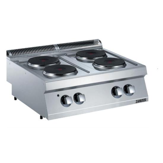 Zanussi 4’lü Yuvarlak Pleyt Set Üstü Ocak 80x70x25 cm Elektrikli 372015